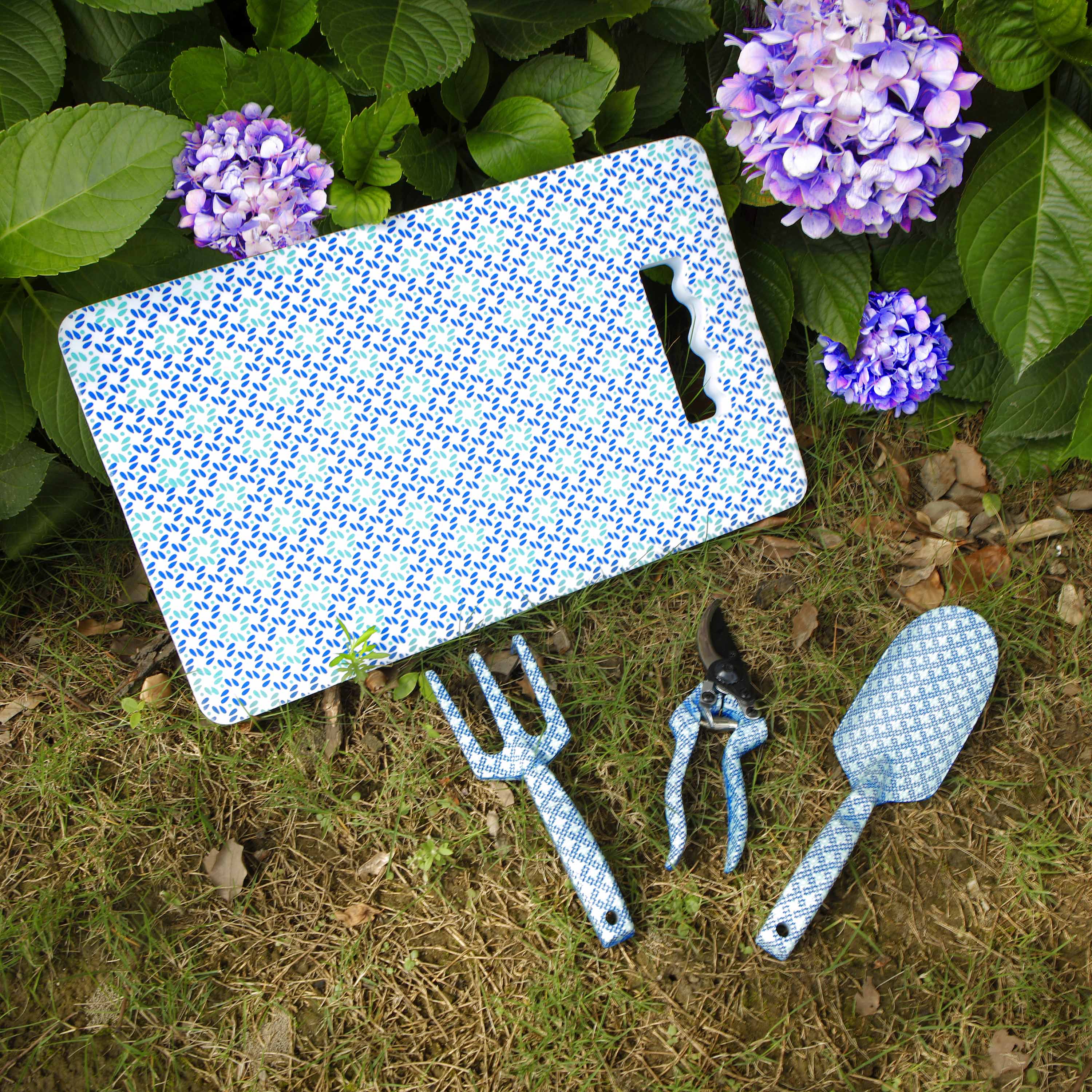 Essentials Blue Gardening Aluminum Tool Set (4 Pieces)