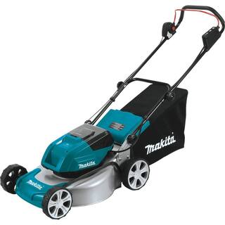 Makita 18 in. 18-Volt X2 (36-Volt) LXT Lithium-Ion Cordless Steel Deck Walk Behind Push Lawn Mower Tool Only XML03Z