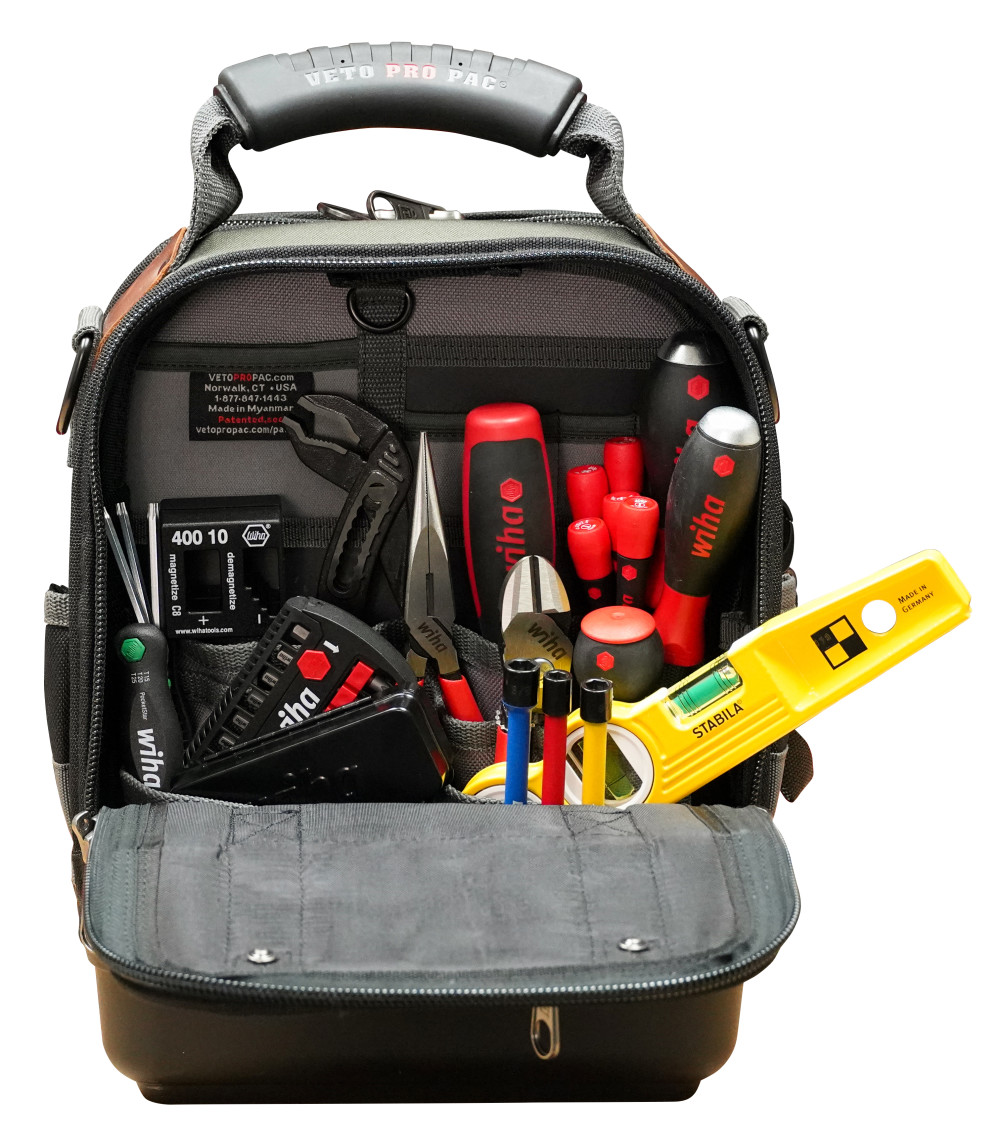 Wiha Tool Kit in Veto TECH-MCT Tool Bag 112pc