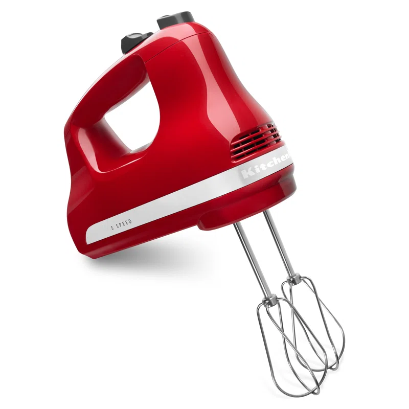 KitchenAid KHM512ER 5-Speed Ultra Power Hand Mixer， Empire Red