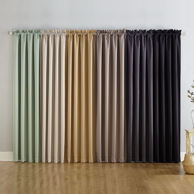 Sun Zero Oslo Theater Grade Extreme 100% Blackout Rod Pocket Curtain Panel