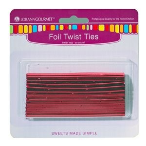 LorAnn Oils 5717 0000 Twist Ties  Red 50 pack