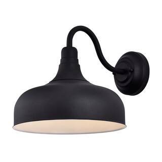 C Cattleya 1-Light Black 12W LED Outdoor Barn Light Sconce CA1954-W