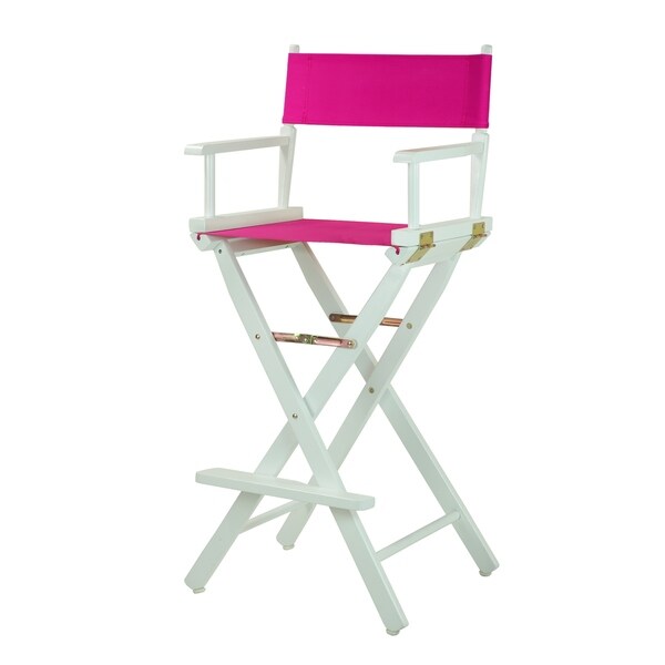 White Frame 30-inch Director's Chair