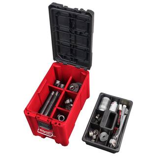 MW PACKOUT 10 in. Compact Portable Tool Box with Adjustable Dividers and Interior Storage Tray 48-22-8422