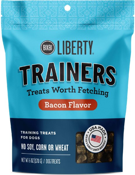 BIXBI Liberty Trainers Bacon Flavor Grain-Free Dog Treats