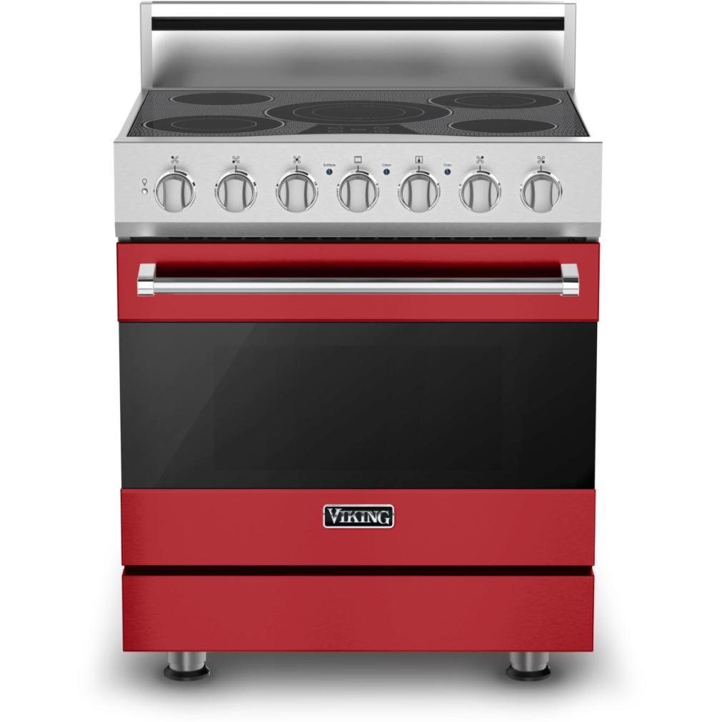 Viking 30-inch Freestanding Electric Range with Vari-Speed Dual Flow Convection CRVER3301-5BSM