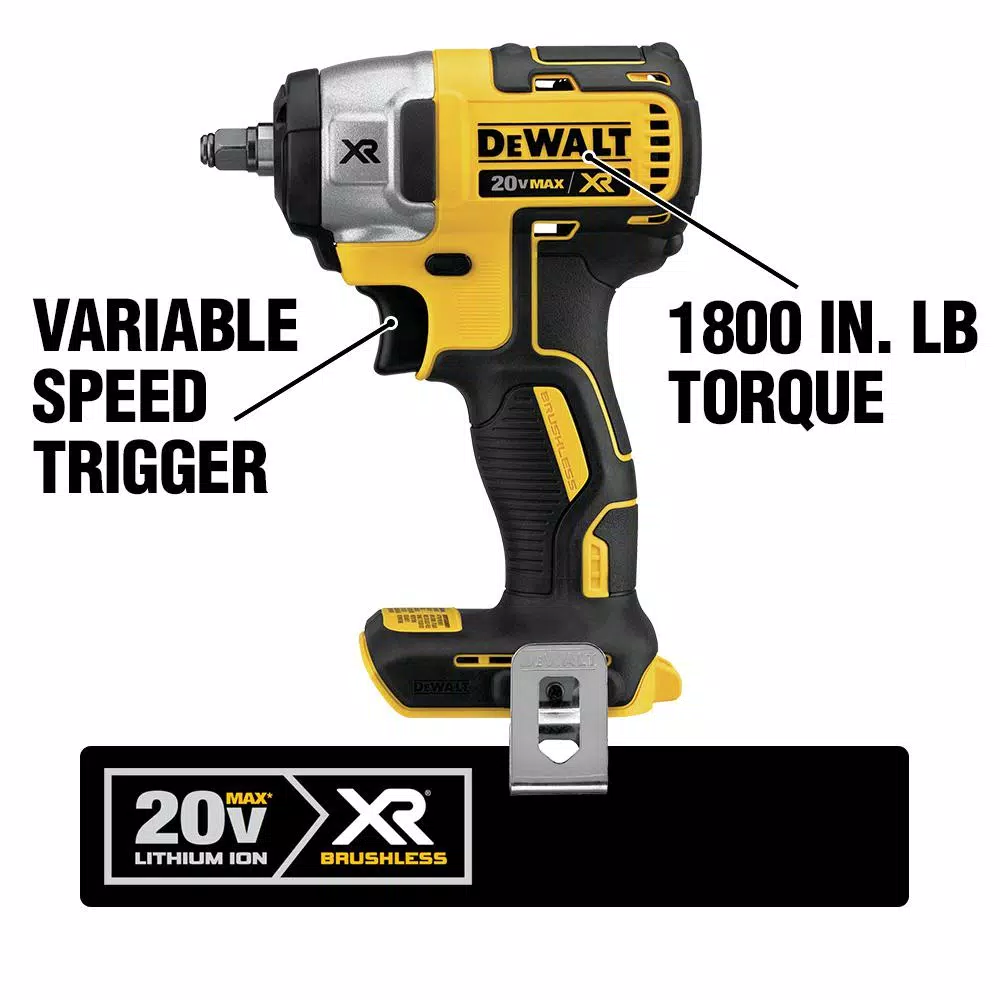 DEWALT 20-Volt MAX XR Cordless Barrel Grip Jigsaw with (1) 20-Volt 2.0Ah Battery and 3/8 in. Impact Wrench and#8211; XDC Depot