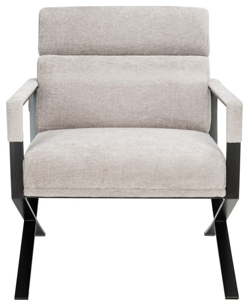 Giolla X Base Accent Chair Gray/Black   Transitional   Armchairs And Accent Chairs   by V.S.D Furniture  Houzz