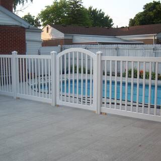 WamBam Fence 4 ft. x 4 ft. Premium Vinyl Yard and Pool Fence Gate with Powder Coated Stainless Steel Hardware VG13005