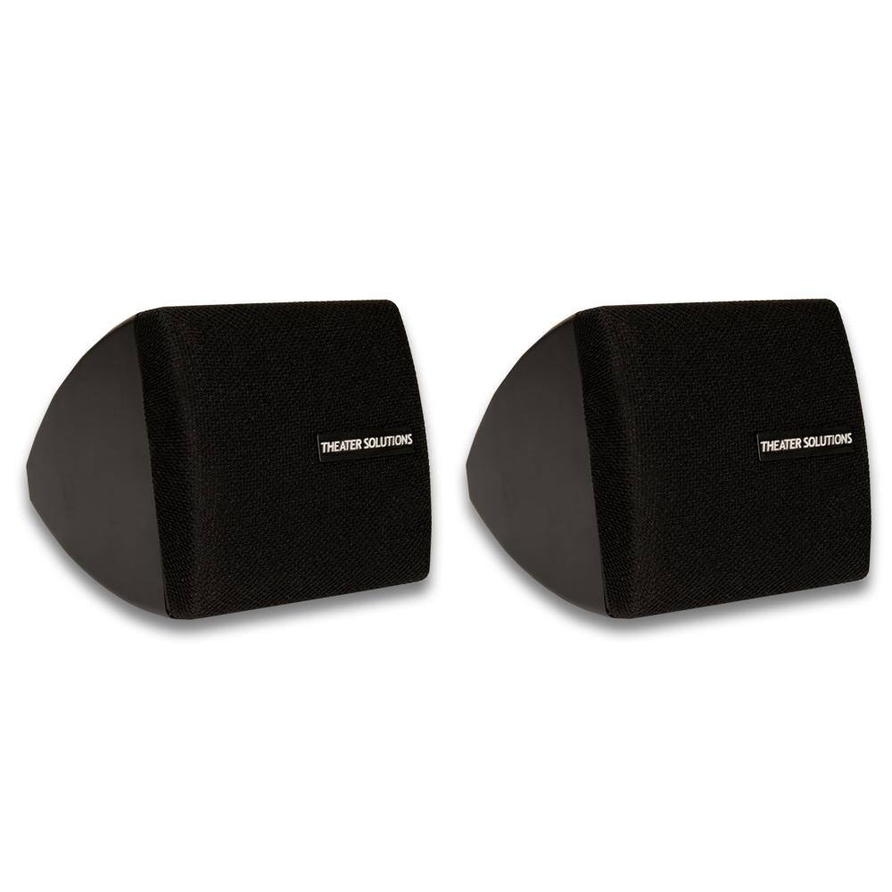 Theater Solutions by Goldwood Mountable Indoor Speakers Black Bookshelf Pair TS30B