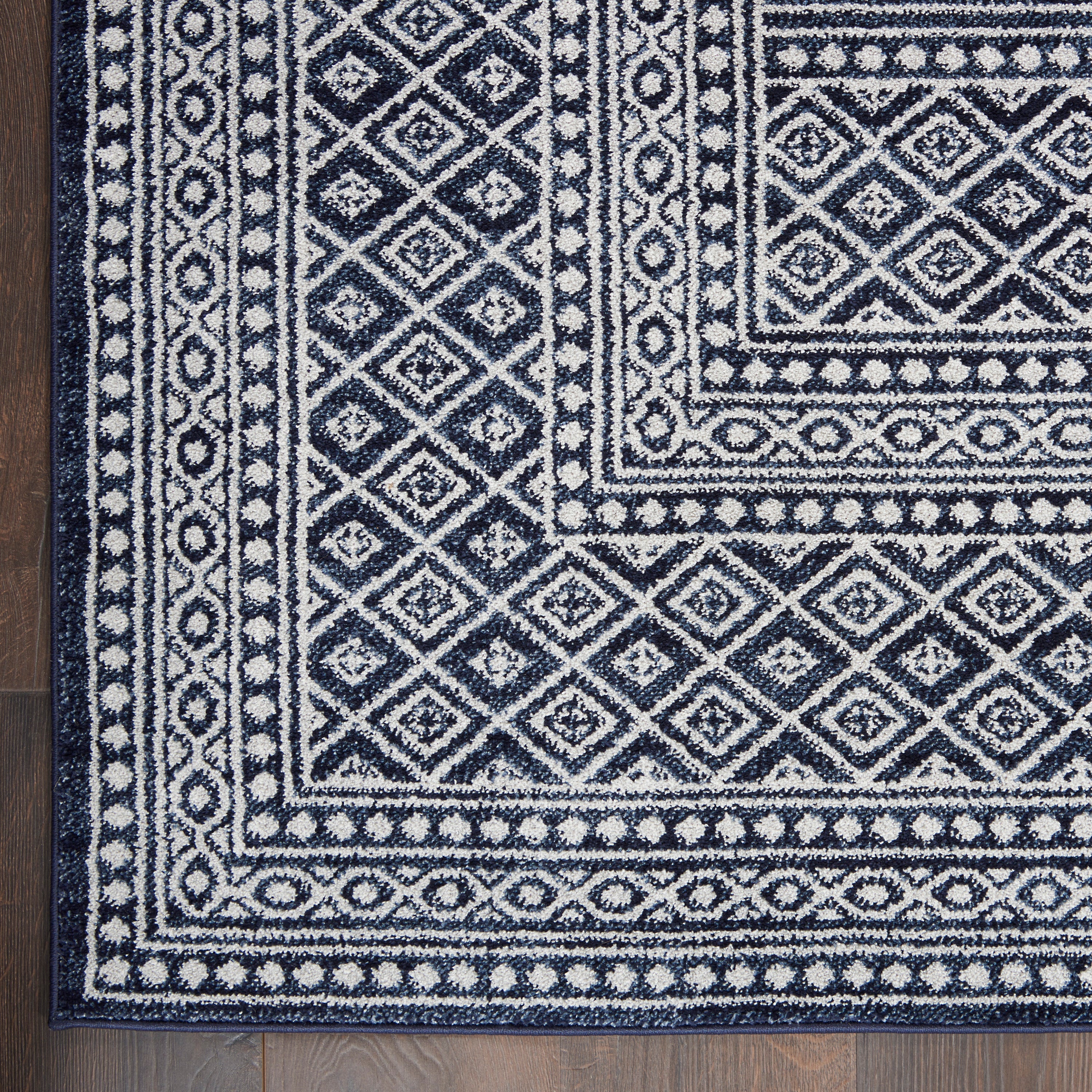 Palermo Navy/Grey Rug