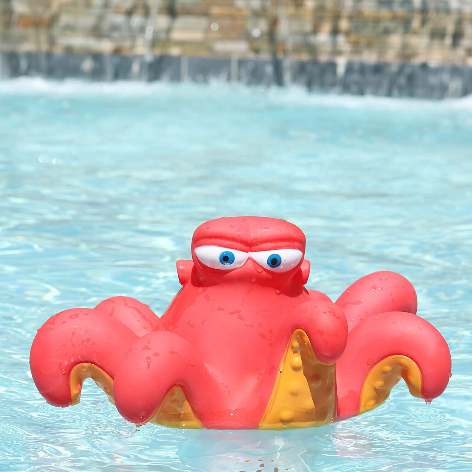 Pool Foldable Chlorine Floater, Large Capacity Animal Chlorine Dispenser, Adjustable Chlorine Floater 3 Inch, (Octopus)