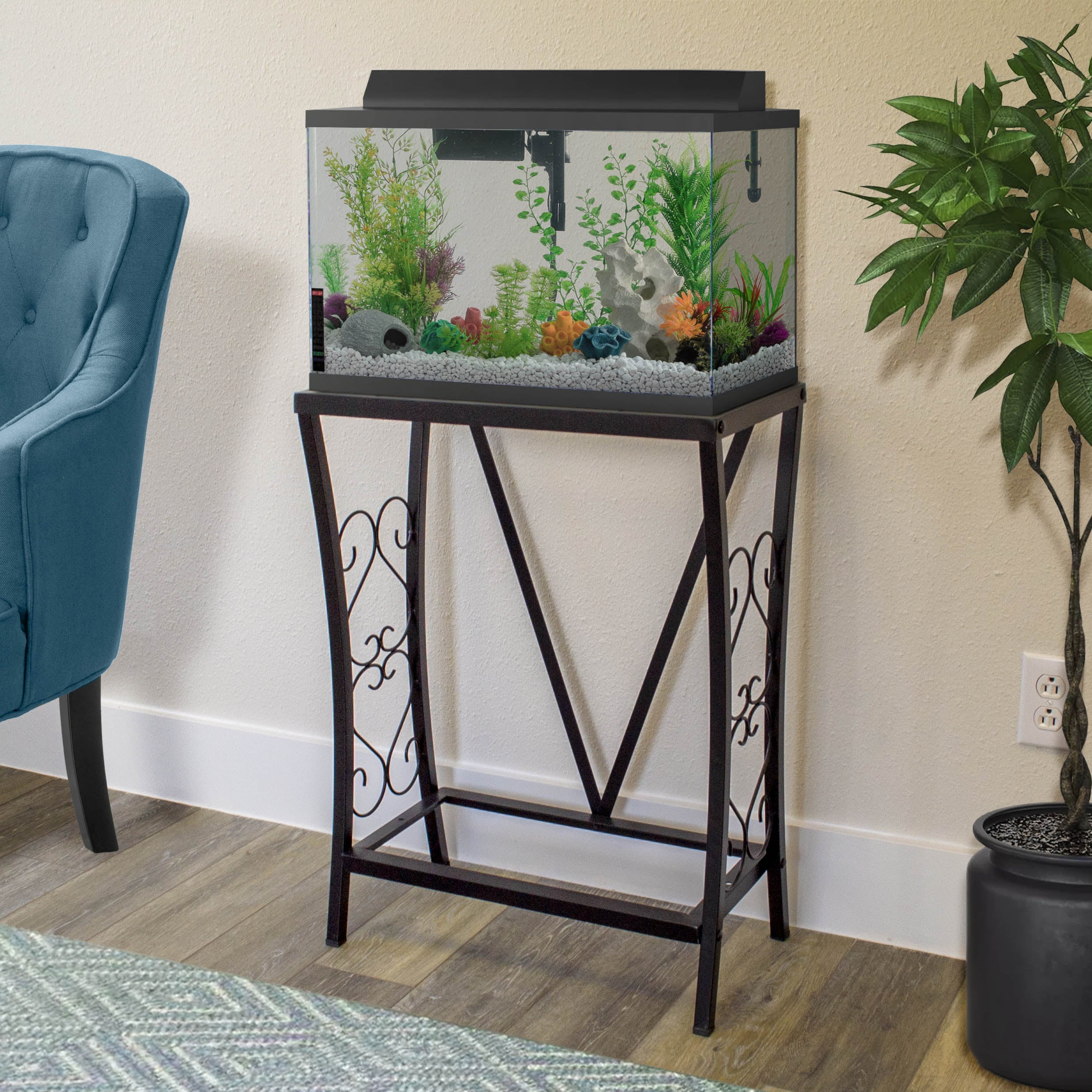 Aquatic Fundamentals 10 Gallon Metal Aquarium Stand