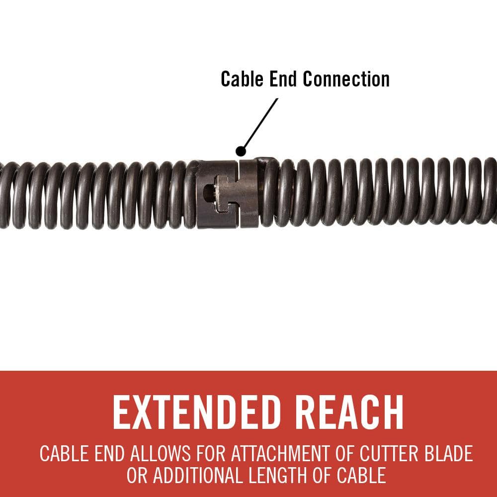 RIDGID 3/8 in. x 75 ft. C-32 IC Inner Core Drain Cleaning Snake Auger Machine Replacement Cable for K-3800 Models 37847