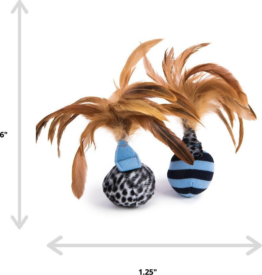 Petlinks Feather Flips Feathered Ball Cat Toy