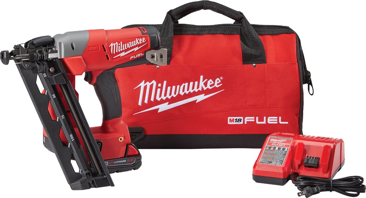 MW M18 FUEL Brushless Angled Cordless Finish Nailer Kit