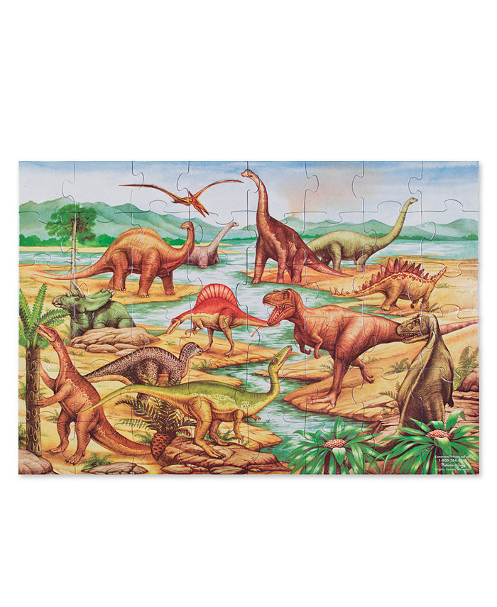 Melissa and Doug Toy  Dinosaurs Floor Puzzle (48 pc) - Dinosaur Toy