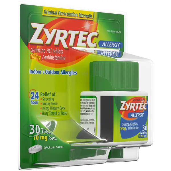 Zyrtec 10mg Allergy Tablets