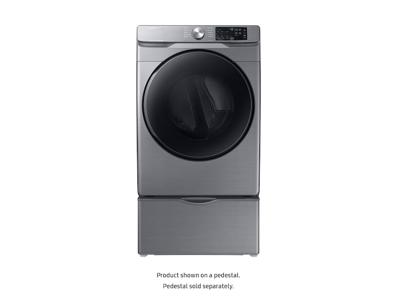 Samsung DVE45R6100P 7.5 Cu. Ft. Electric Dryer With Steam Sanitize+ In Platinum