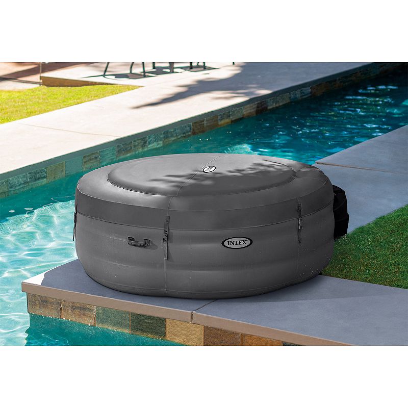 Intex SimpleSpa 4 Person Portable Inflatable Hot Tub Jet Spa with Pump and Cover