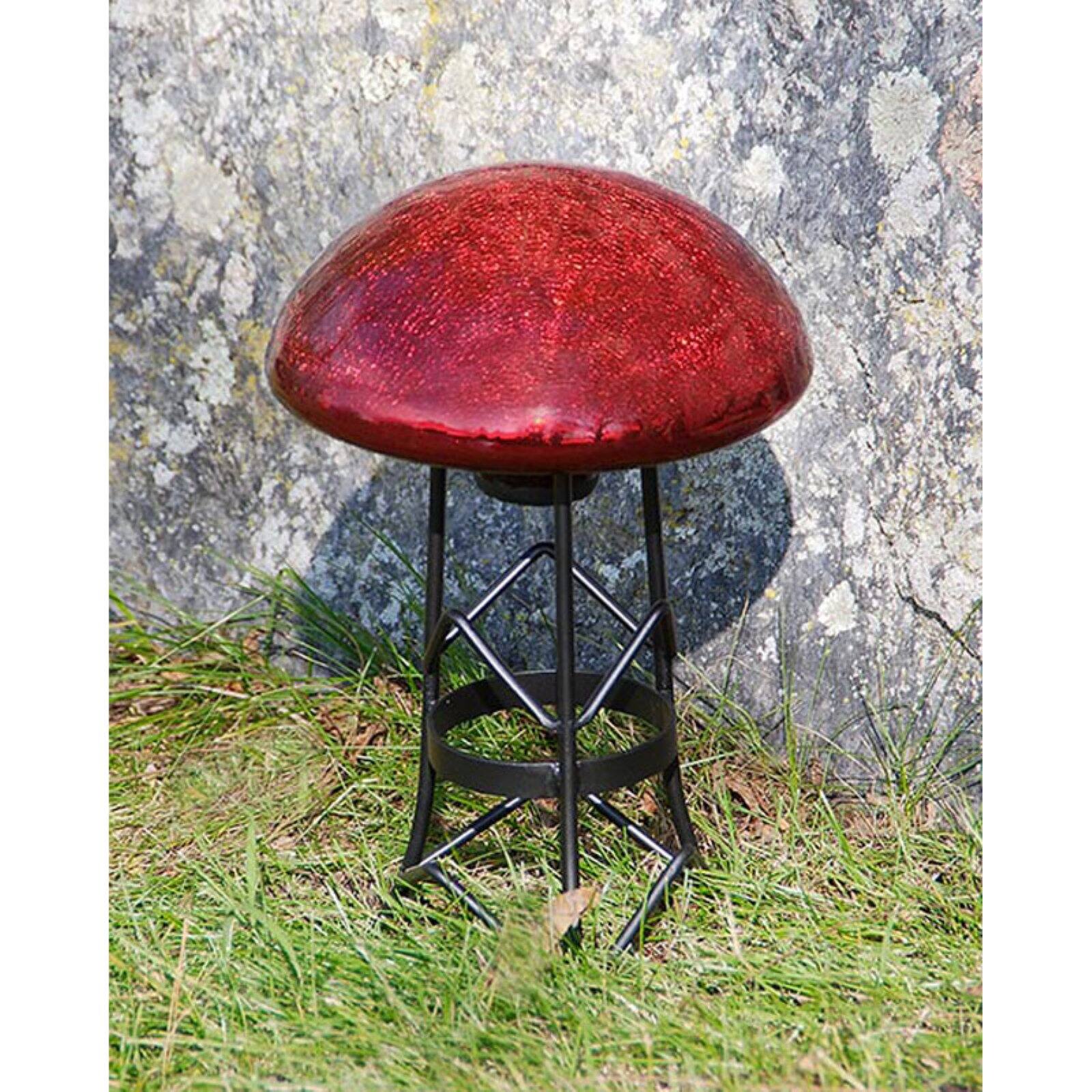 Achla TS-M-C Garden Toad Stool - Mandarin Crackle