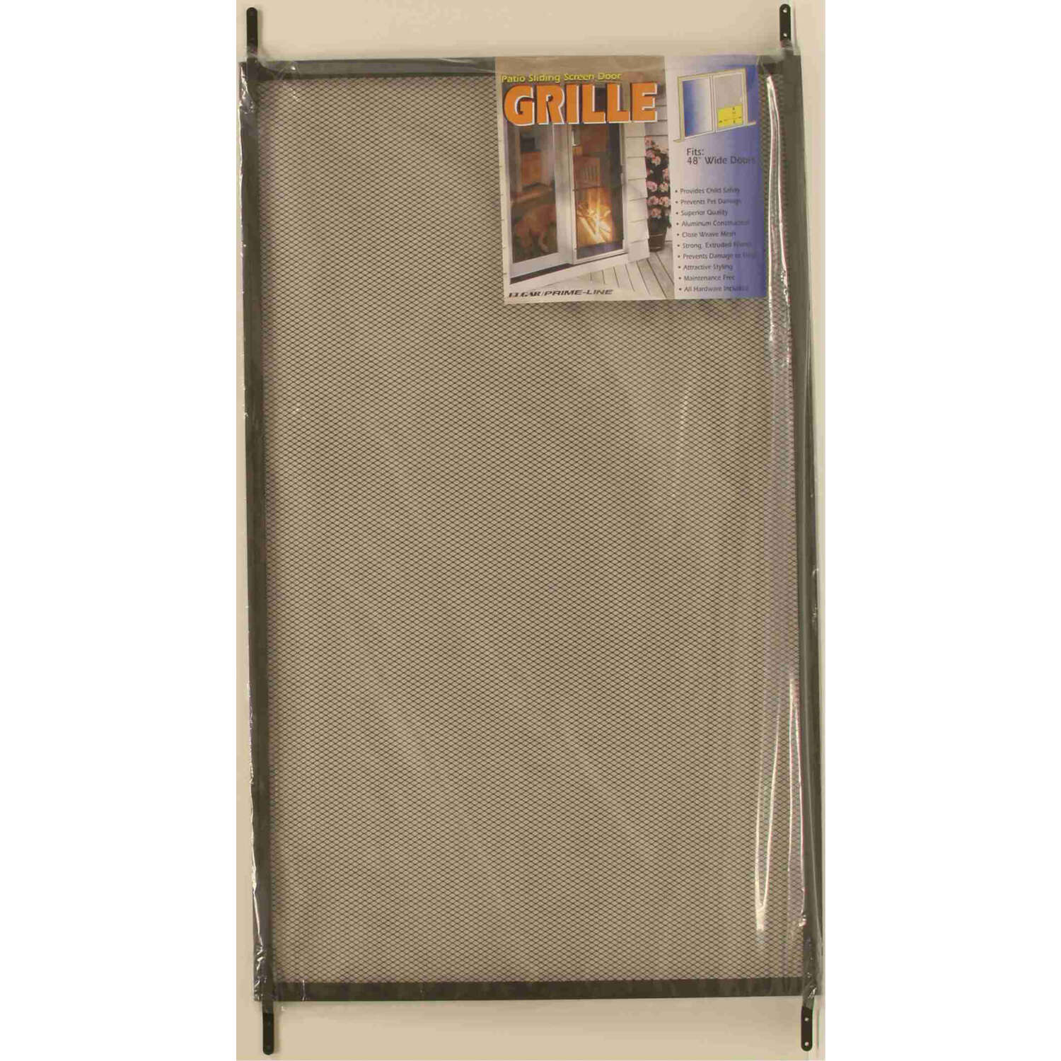 Prime-Line Oil Rubbed Bronze Bronze Aluminum Screen Door Grille 1 pk