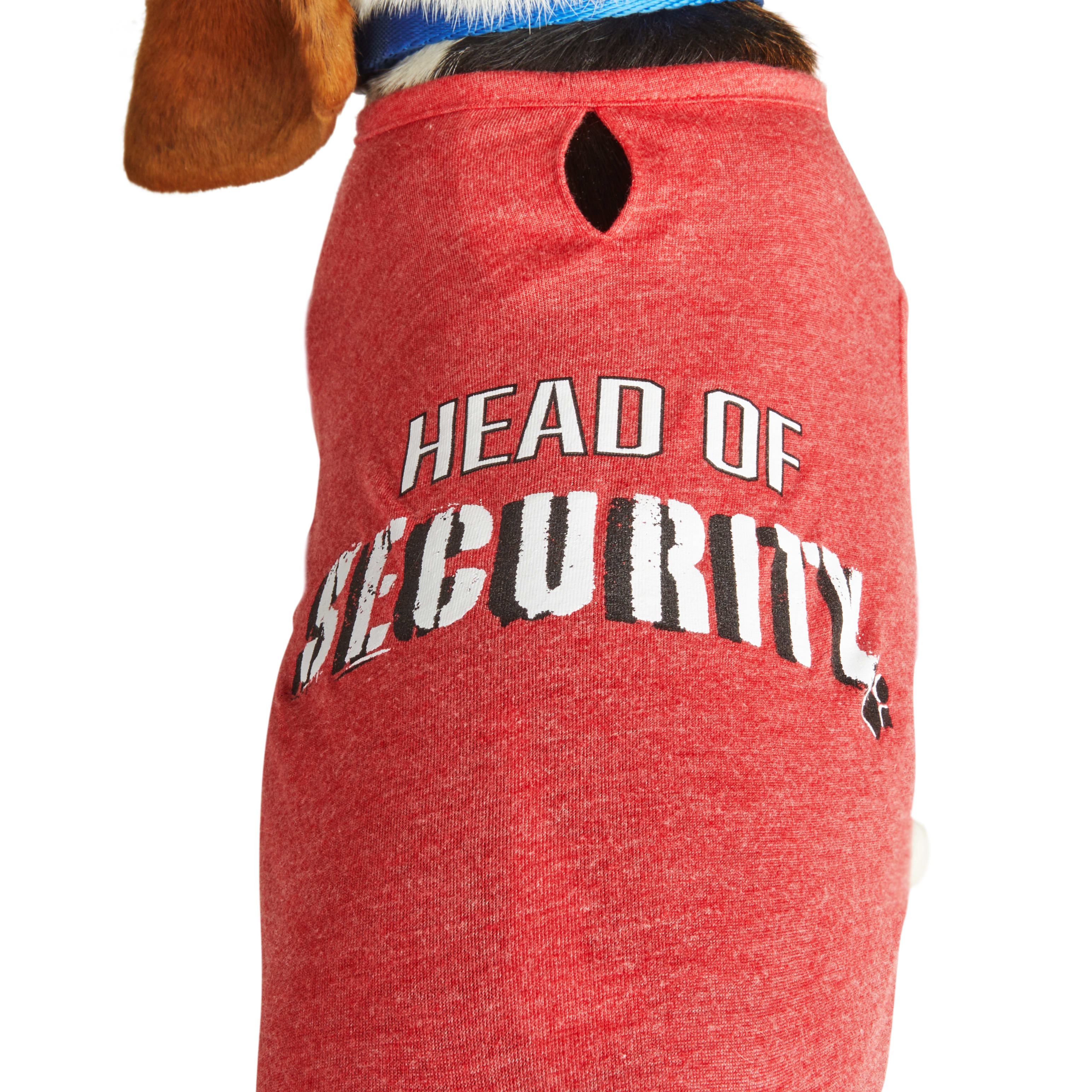 YOULY Head of Security Tee for Dog， XX-Small