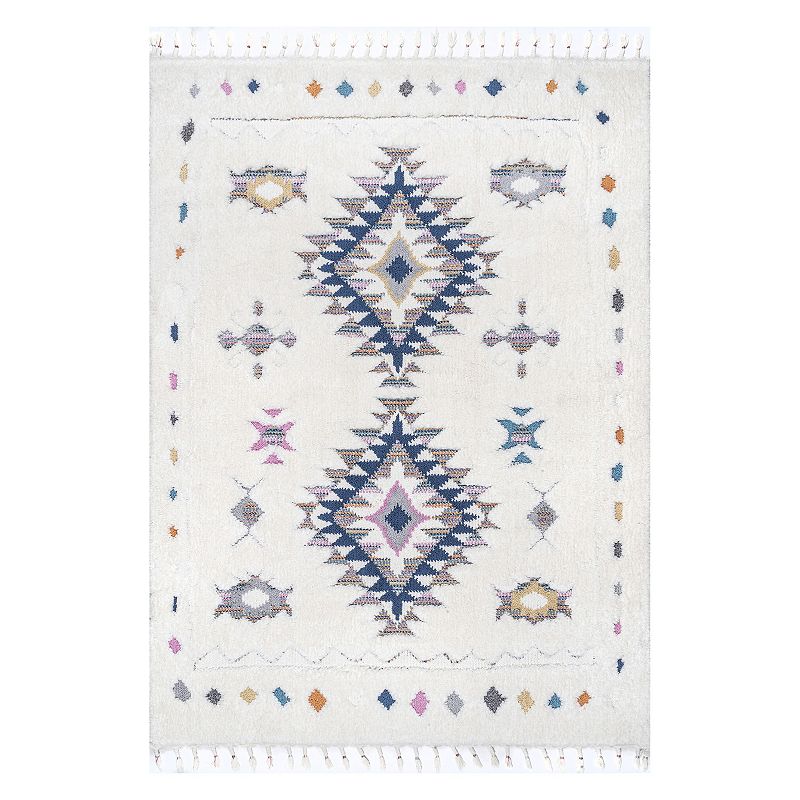 nuLOOM Jocelyn Carved Tribal Shag Rug