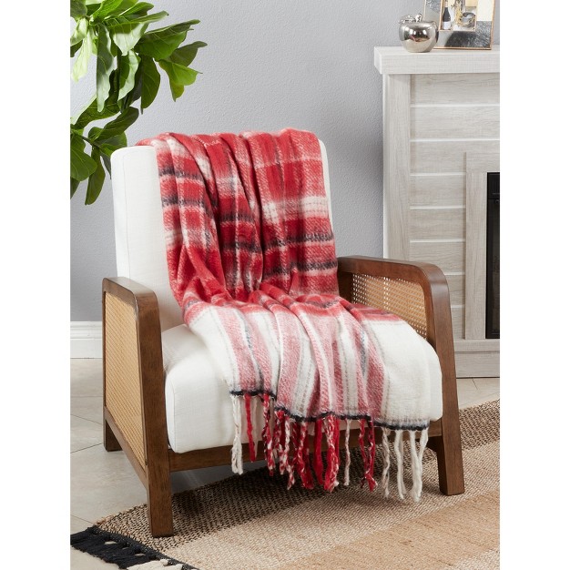 Saro Lifestyle Plaid Throw Blanket