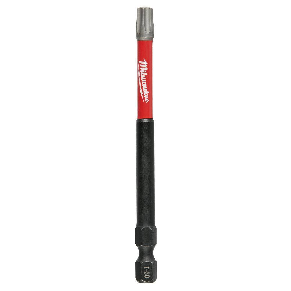 MW SHOCKWAVE Impact Duty 3-12 in. T30 Torx Alloy Steel Screw Driver Bit (2-Pack) 48-32-4680