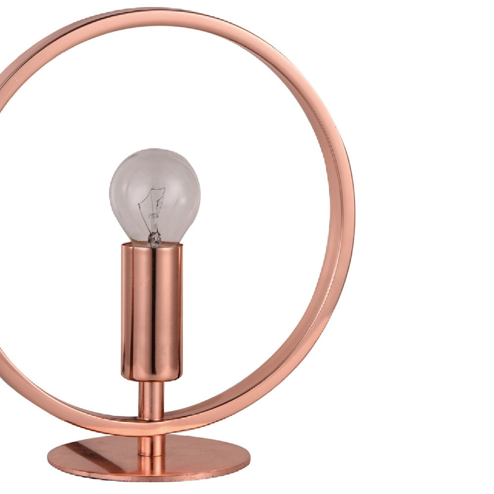 Britalia 471098 Durras Rose Gold Vintage Ring Table Desk Lamp