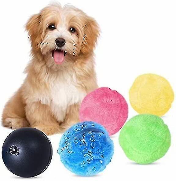 Pet Electric Toy Ball，magic Roller Ball Educational Moving Toy With 4 Cloth Cover For Puppy Cats Dog