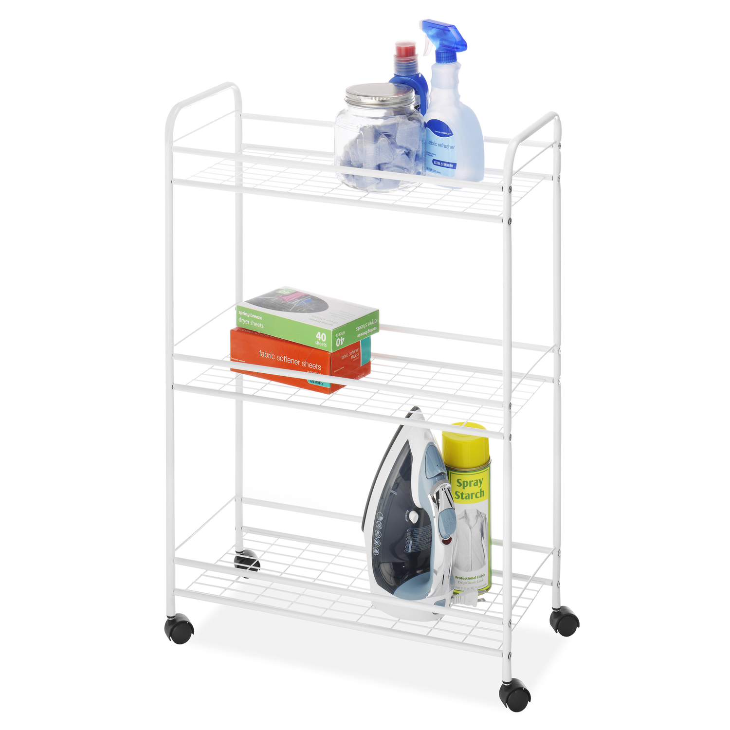 Whitmor 30-19/32 in. H X 21-13/16 in. W X 9.25 in. D Storage Cart