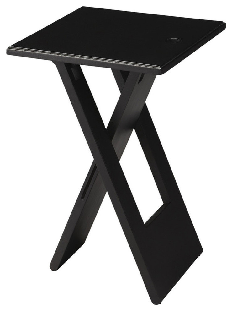 Butler Hammond Black Folding Table   Transitional   Side Tables And End Tables   by Butler Specialty Company  Houzz