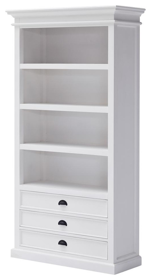 Bookcase  White   Traditional   Bookcases   by BisonOffice  Houzz