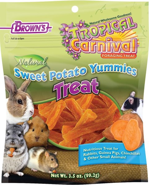 Brown's Tropical Carnival Sweet Potato Yummies Small Animal Treats