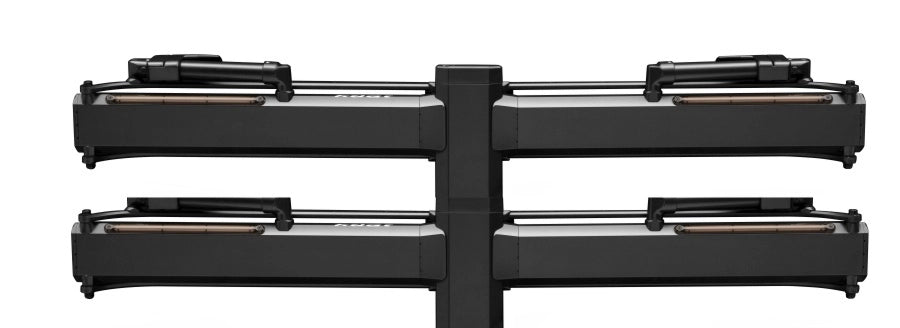 Kuat Piston Pro X Add On LED Dual Ratchet Platform Rack with Kashima - 2 Bike - Galaxy Gray