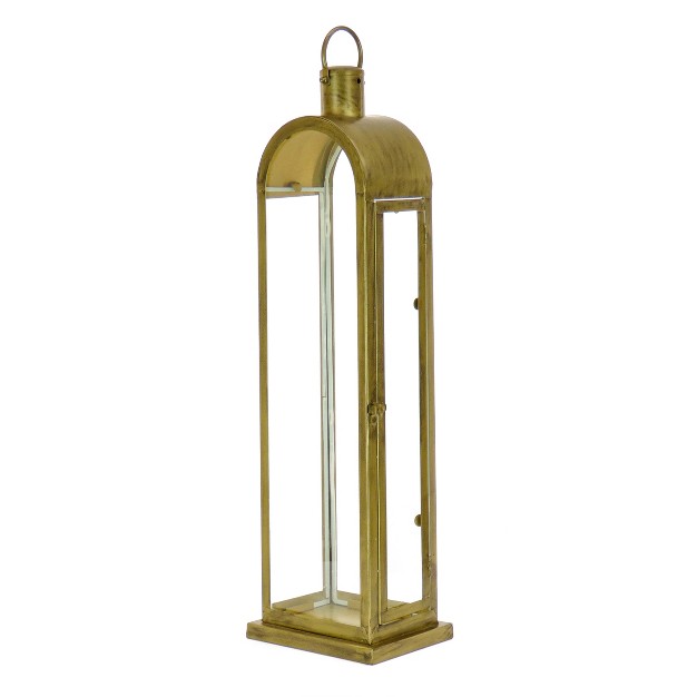 Hgtv Home Collection Arched Candle Lantern Christmas Themed Home Decor Large Antique Bronze 28 In