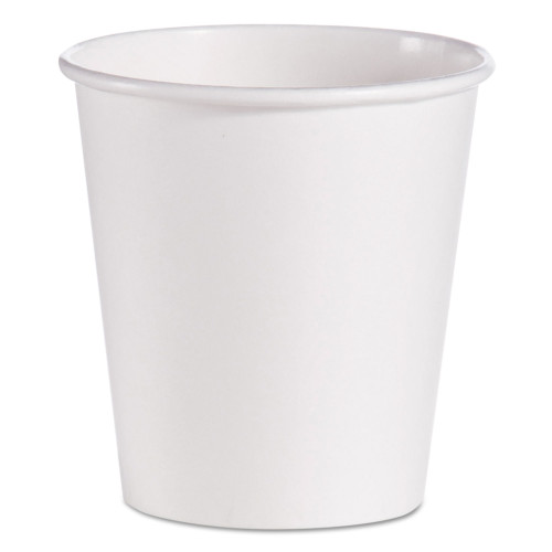 Dart Single-Sided Poly Paper Hot Cups， 10 oz， White， 1000/Carton (510W)