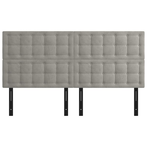 vidaXL Headboard Dark/Light Gray 39.4