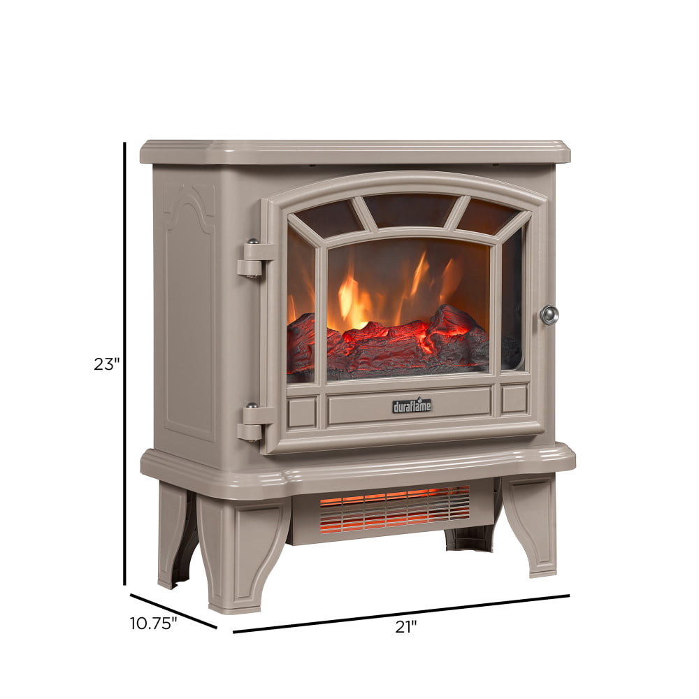 Duraflame® Infrared Quartz Electric Fireplace Stove Heater, Cream