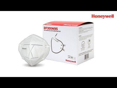 Honeywell N95 Flatfold Disposable Respirators， 20 Masks