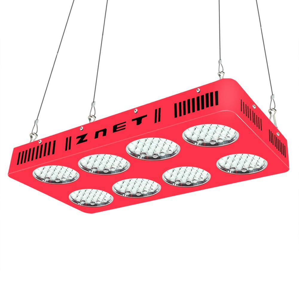 WYZM 20 in. 450-Watt Equivalent Full Spectrum Red Indoor LED Plant Grow Light 3000k Warm White LED Grow Light ZNET8-C