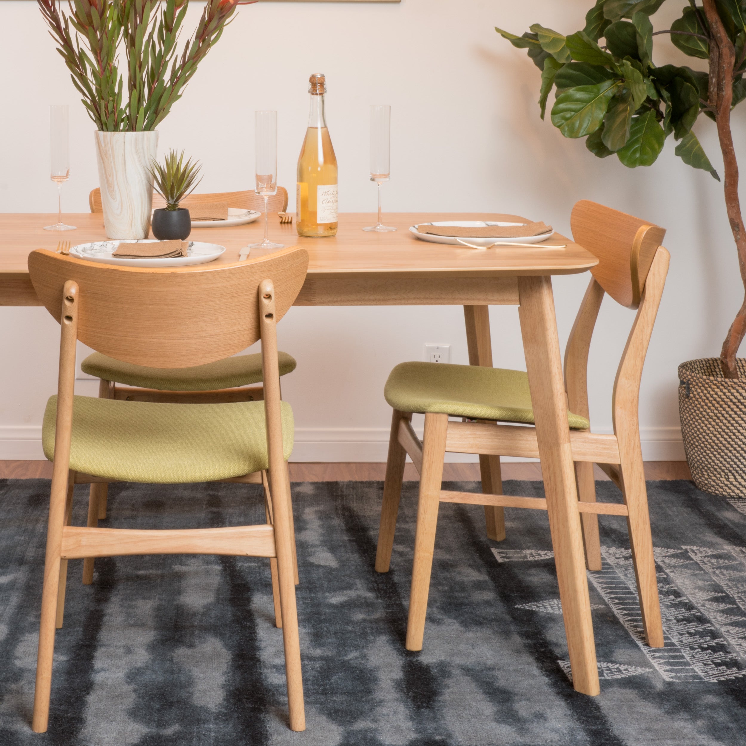 Camilla Scandinavian Design Dining Chairs (set of 2)