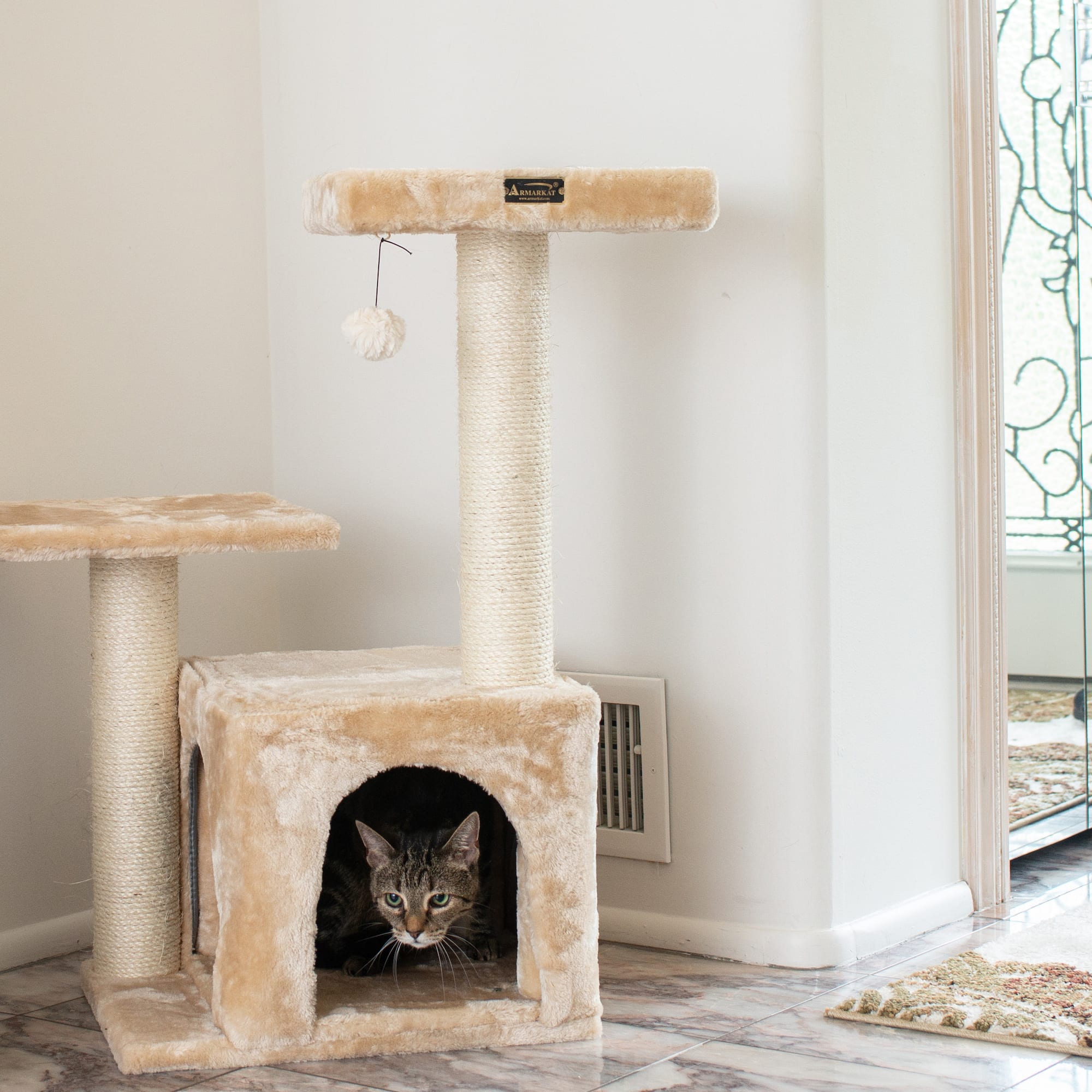 Armarkat Beige Classic Real Wood Cat Tree， 32