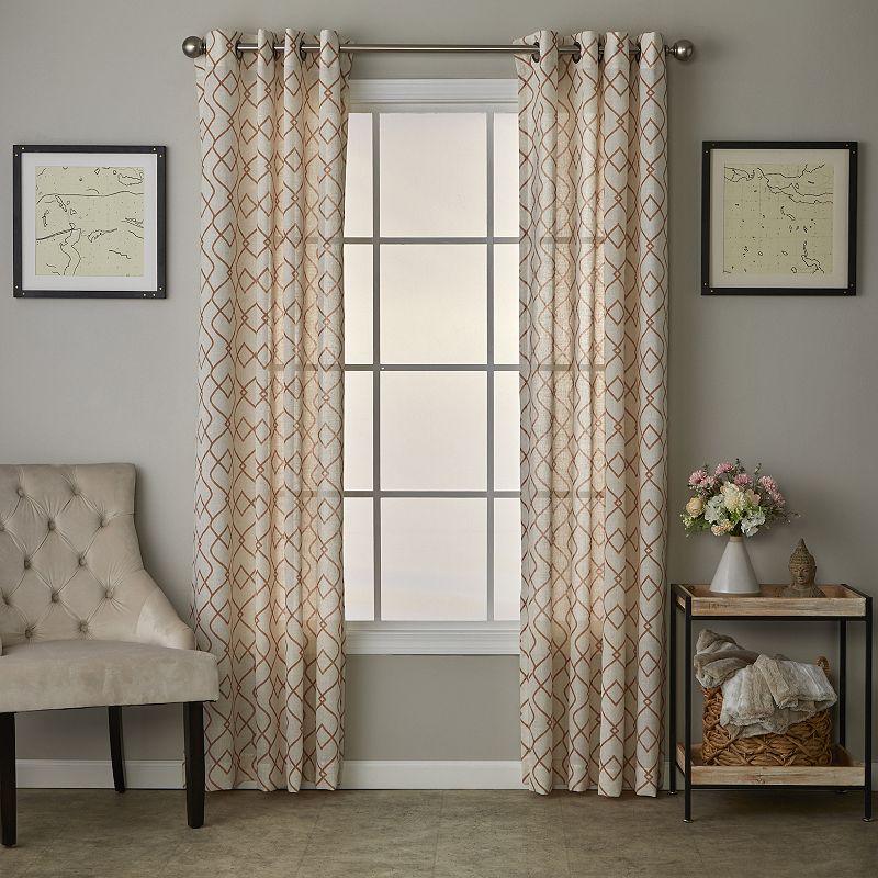 SKL Home Chain-link 1-panel Window Curtain