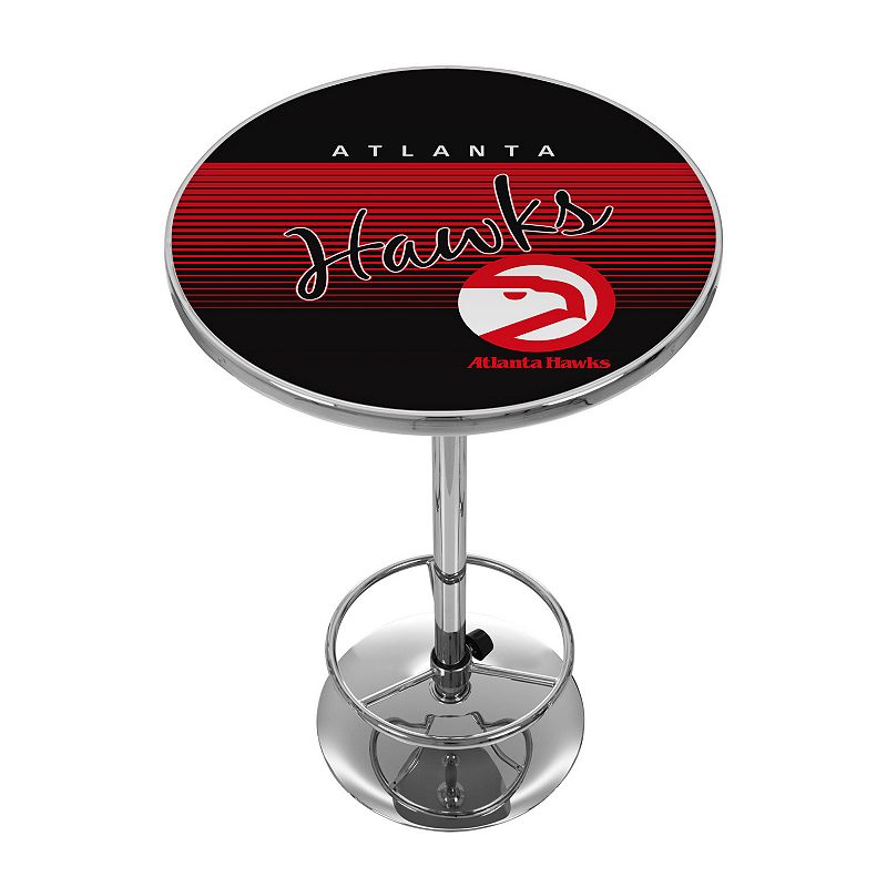 Atlanta Hawks Hardwood Classics Chrome Pub Table