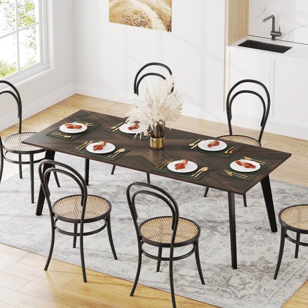 Dining Table Kitchen Table for 4 6 People   N/A