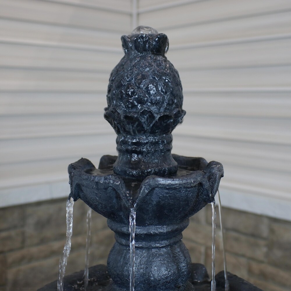 4 Tier Electric Pineapple Water Fountain Lightweight   Choose Color